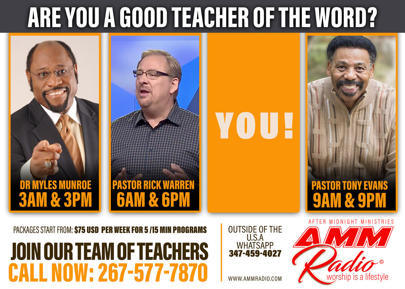 AMM Radio teachers program artwork